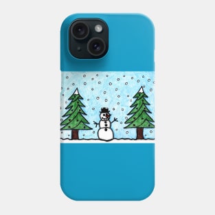 Snowman Greetings Phone Case