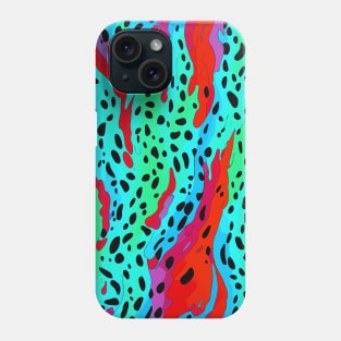 Cool Abstract Artsy Colorful Animal Print Phone Case