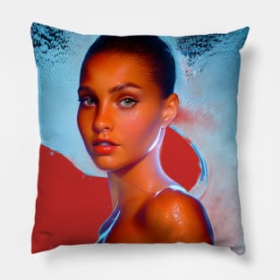 Water Nymphet no Boarder Pillow