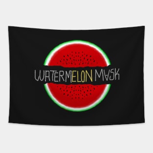 watermelon elon musk tshirt Tapestry