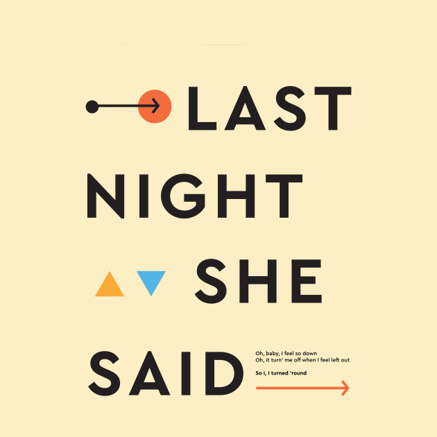 Last night she said - black by London Colin