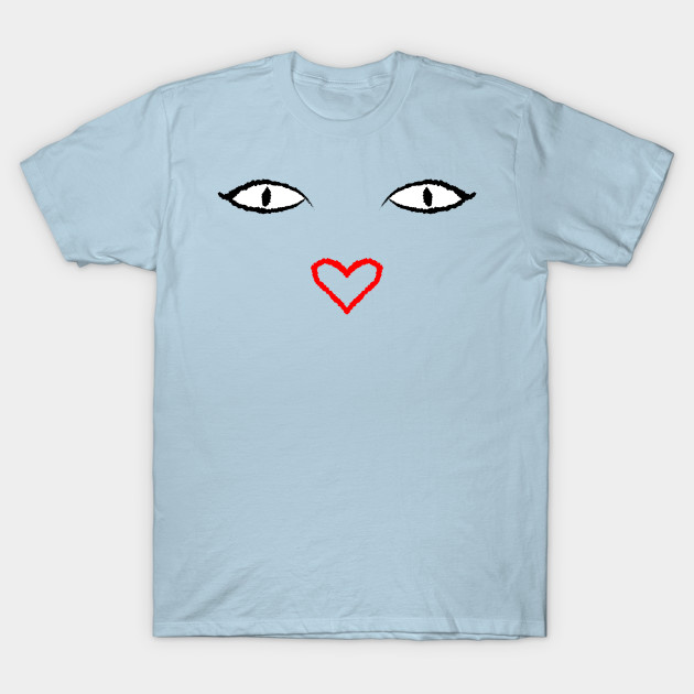 Disover Cartoon Eyes - Heart Nose - Cartoon Eyes Heart Nose - T-Shirt