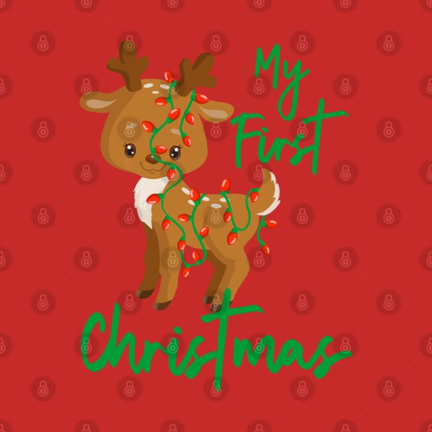 My First Christmas - Reindeer by PeppermintClover