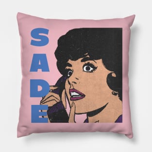 vintage sade pop art // fanart Pillow