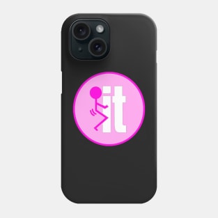 F IT PINK Hard Hat Sticker Phone Case