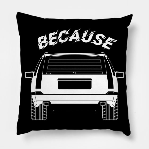 Because 850 Wagon Pillow by cowyark rubbark