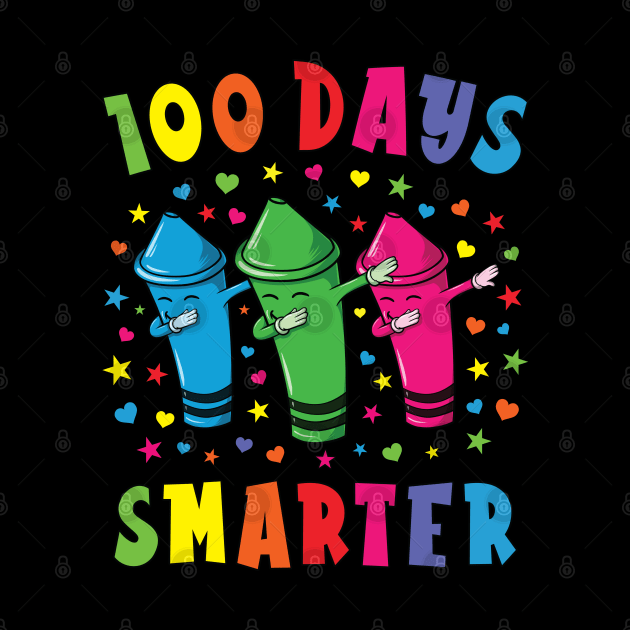 100 Days Smarter 100 Days Of School Dabbing Crayons by silentsoularts