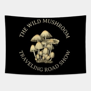 The wild mushroom traveling road show Tapestry