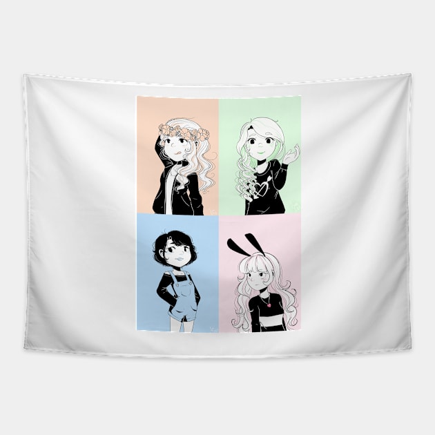 Pop art Tapestry by Probablynotsam