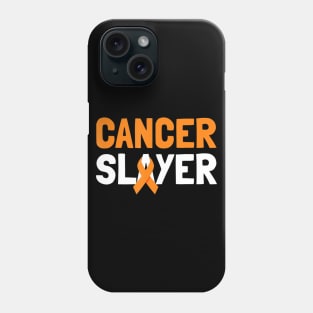 Leukemia Cancer Slayer T Shirt Brave Cancer Survivor Gift Phone Case