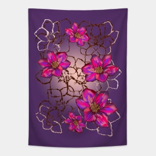 Lace floral Tapestry