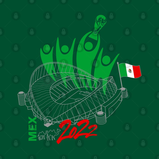 Mexico World Cup Soccer 2022 by DesignOfNations