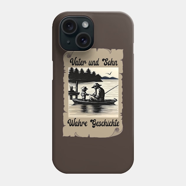 Dad and son fishing Phone Case by Greenmillion