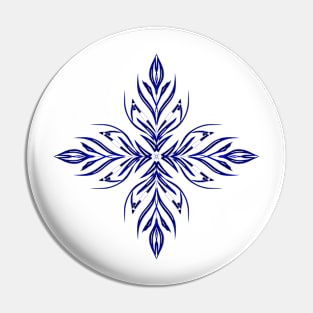 Shower of Sapphire Snowflakes Pin