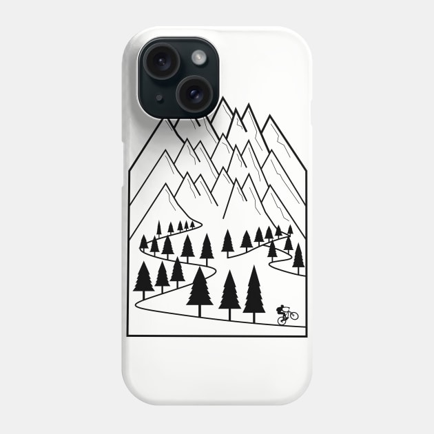 Cycling Mountain Bike Gift Mountain Biker Cyclist MTB Bicycle Phone Case by TheOutdoorPeople