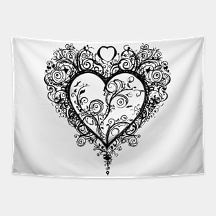 AI Art | Fancy Heart Tapestry