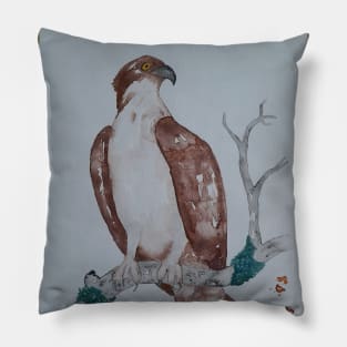 Eagle painting, bird art, bird painting Pillow