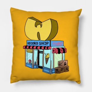 wutang ice and record shop Pillow