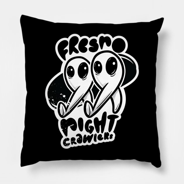 Fresno Nightcrawlers Pillow by Aint It Scary