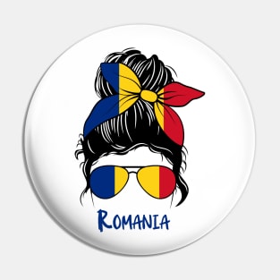 Romania girl, Romania Flag, Romania gift heritage,   Romanian girlfriend, Pin