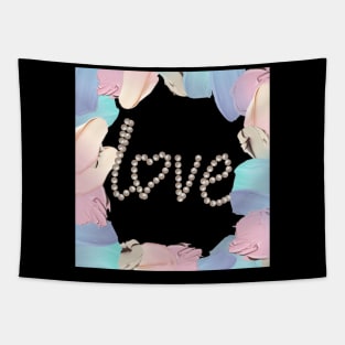 Love in pastel colors Tapestry