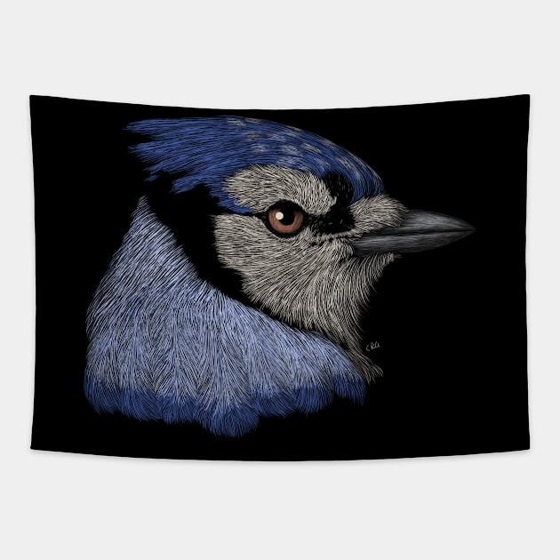 Blue Jay Tapestry by Walking in Nature