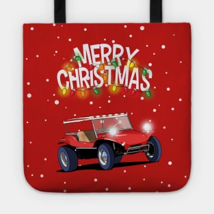 Baja Beach Buggy Christmas Jumper design. Tote