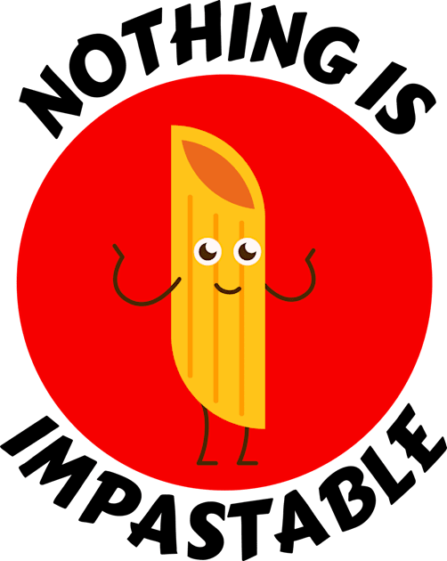 Nothing Is Impastable | Pasta Pun Kids T-Shirt by Allthingspunny