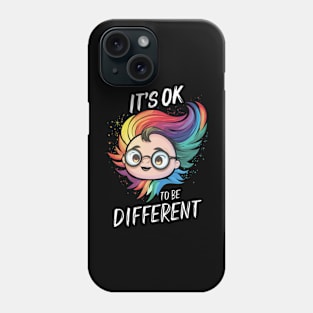 Autism Awareness Massage, It’s OK to be Different Phone Case