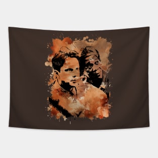 The Shawshank redemption - Brown Watercolor Splash Tapestry