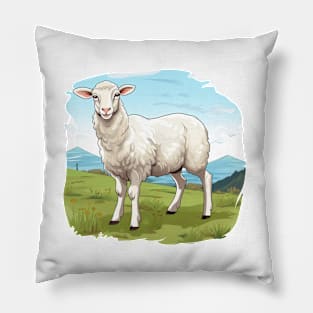 White Sheep Pillow