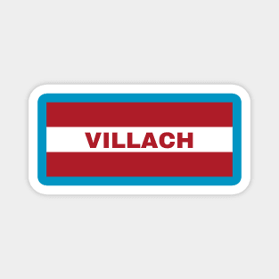 Villach City in Austrian Flag Magnet