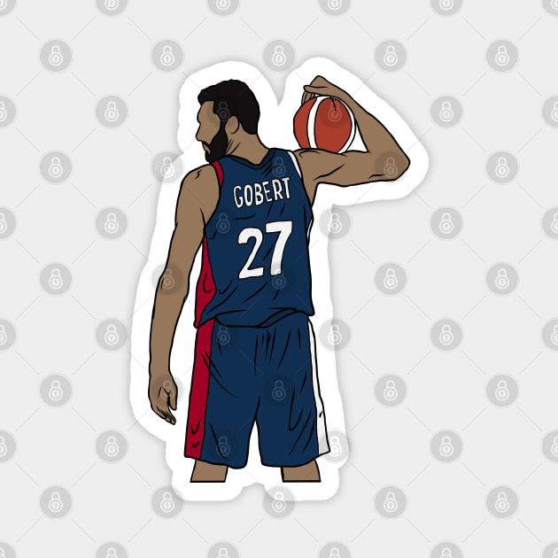 Rudy Gobert France Magnet by rattraptees