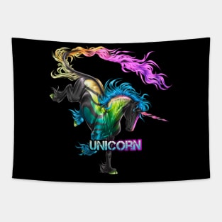 Magical unicorn color Tapestry