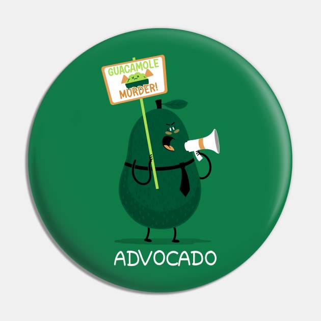 Advocado Pin by Queenmob