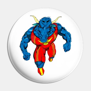 Toro the blue Minotaur Pin