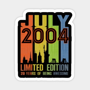 July 2004 20 Years Of Being Awesome Limited Edition Magnet