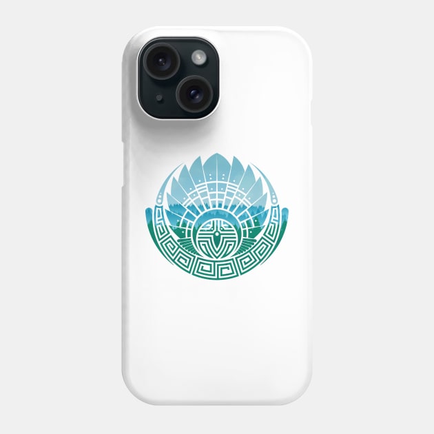 Green Tribal Glyph Phone Case by DoomDesigns