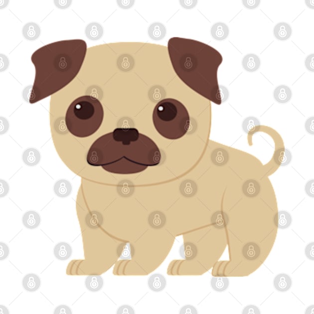 Pug cute dog puppy dog ​​owner by IDesign23