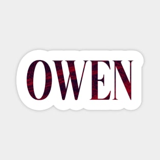 Owen - Simple Typography Style Magnet