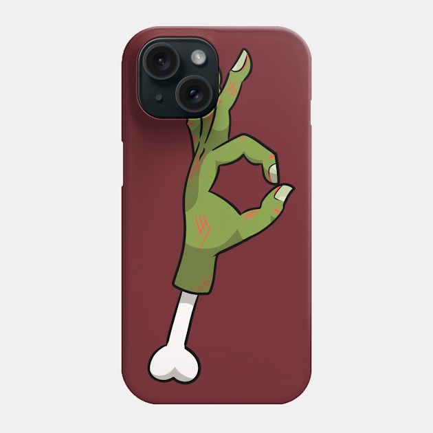 A-Okay Zombie hand Phone Case by Jamtastic