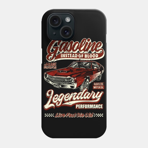 Gasoline instead of blood muscle car II Phone Case by RockabillyM