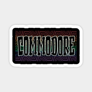 LGBTQ PATTERN USA COMMODORE Magnet