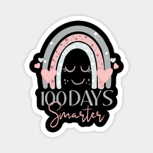 100 Days Smarter 100th Day of School Rainbow Teacher Magnet