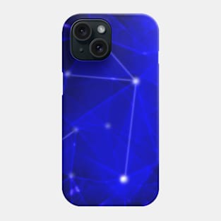 Abstract Polygon Blue Galaxy Phone Case