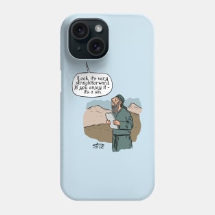 Funny sin cartoon Phone Case