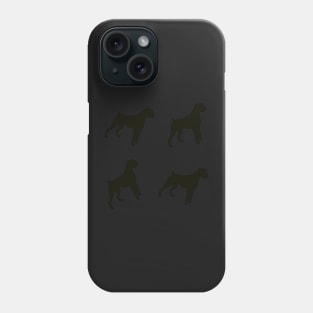 Black Boxer Dog Gifts, on Pink Phone Case