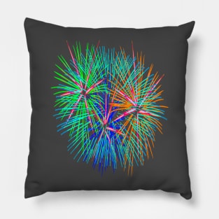 Light Up The Night Sky Colorful Fireworks Celebrations 5 Pillow