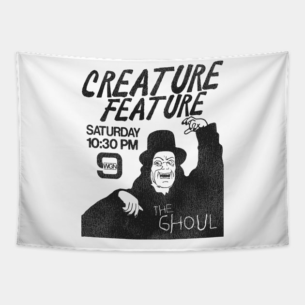 The Ghoul Host of Creature Feature WGN Chicago Tapestry by darklordpug