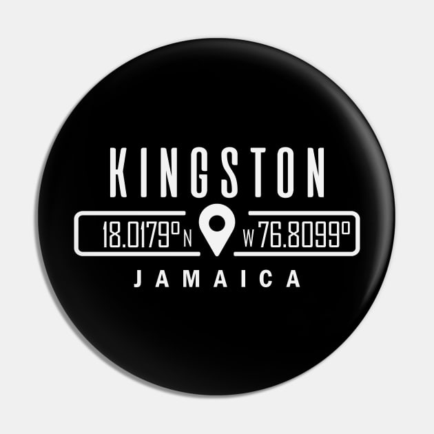 Kingston, Jamaica GPS Location Pin by IslandConcepts